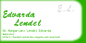 edvarda lendel business card